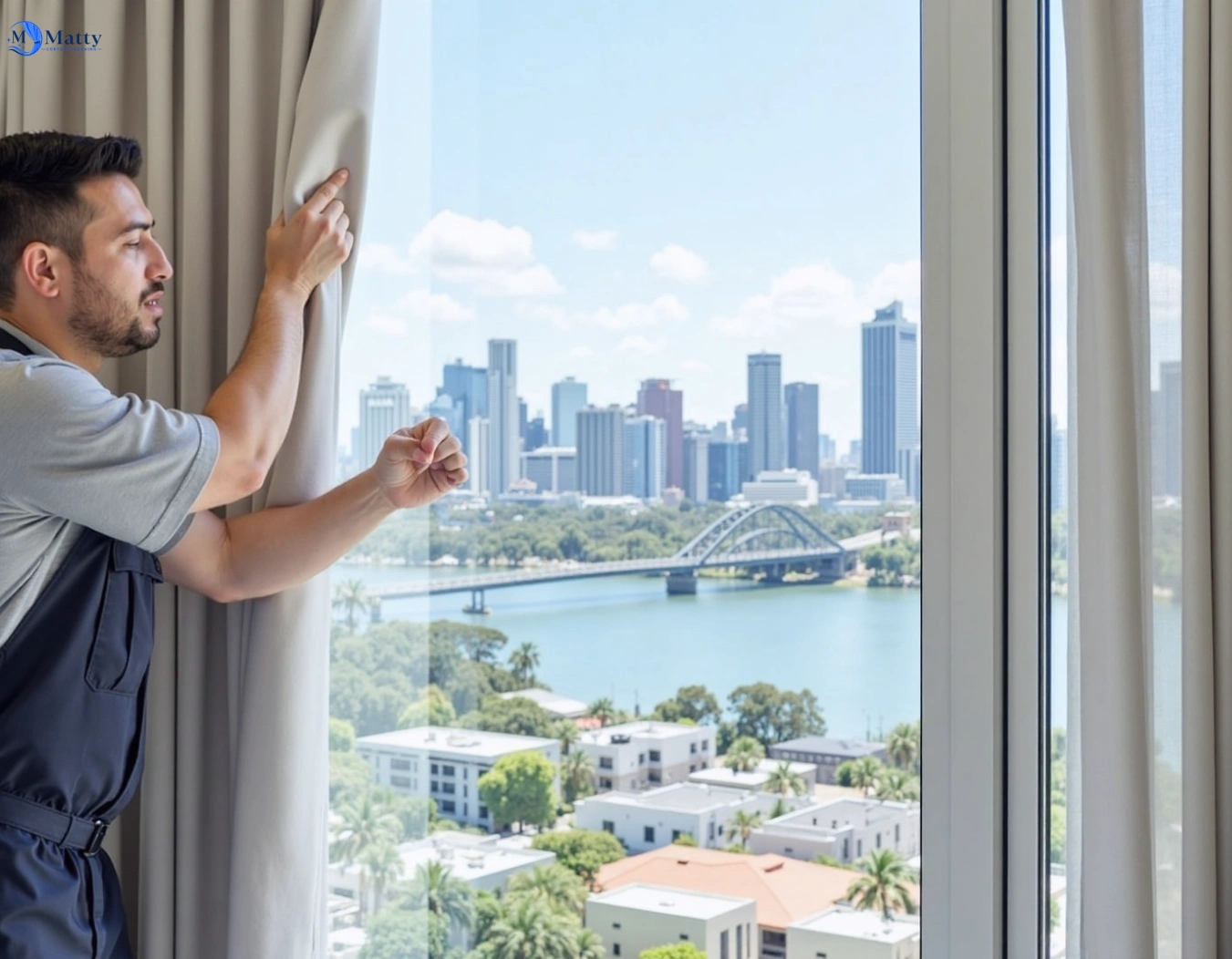 Professional curtain steam cleaning service ambarvale-nsw QLD by Matty Curtain Cleaning